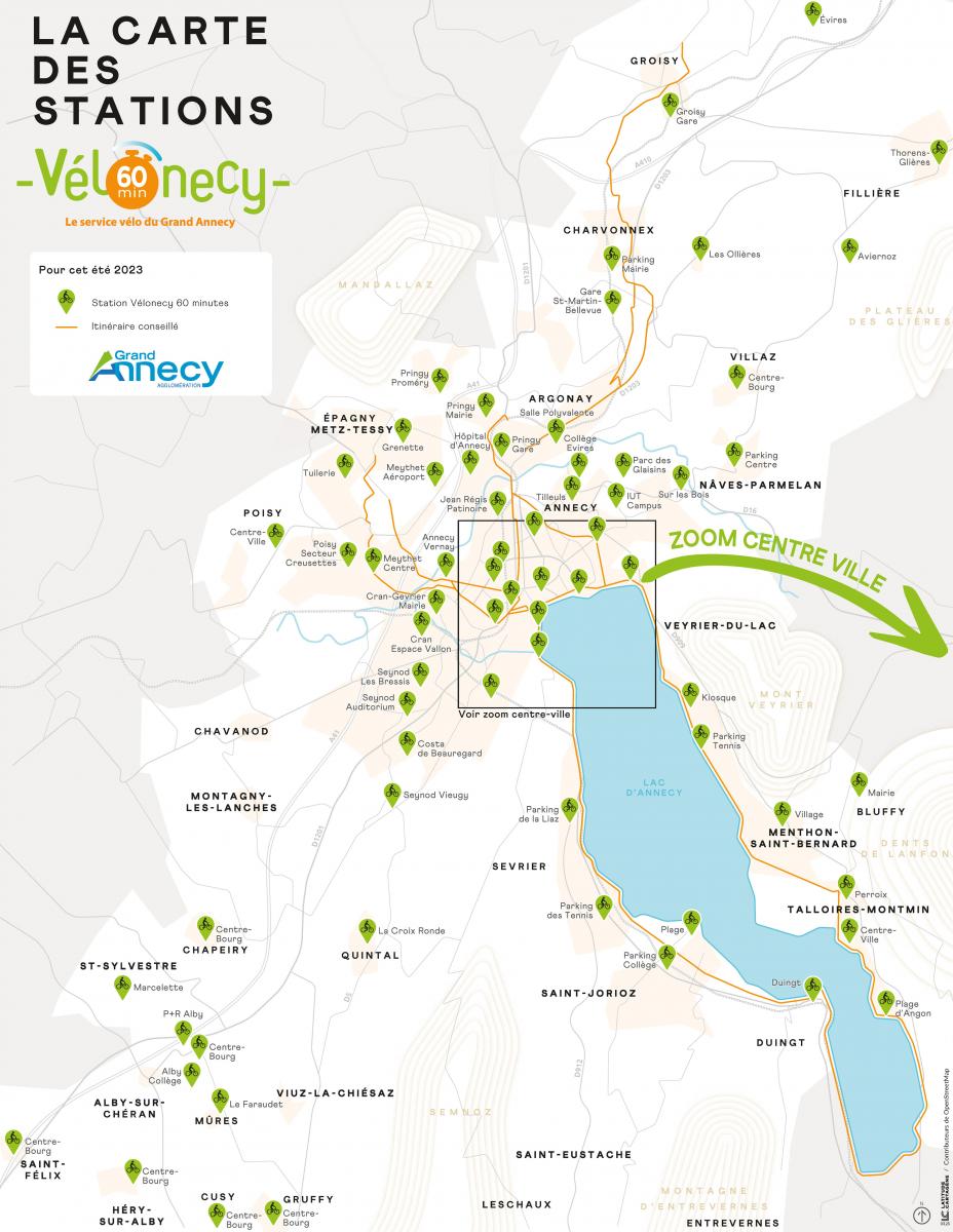 Stations Vélonecy 60 minutes 2023